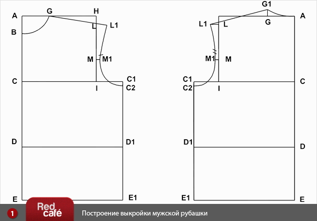 Выкройка рубашки с карманами Выкройка рубашки с карманами