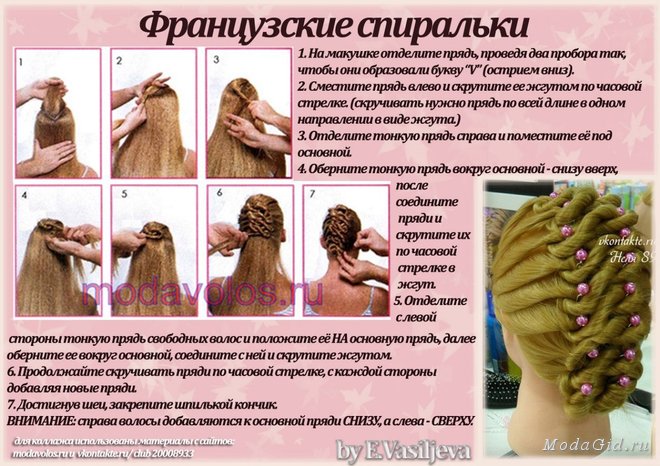 Плетение кос на длинные волосы схема Плетение кос на длинные волосы схема